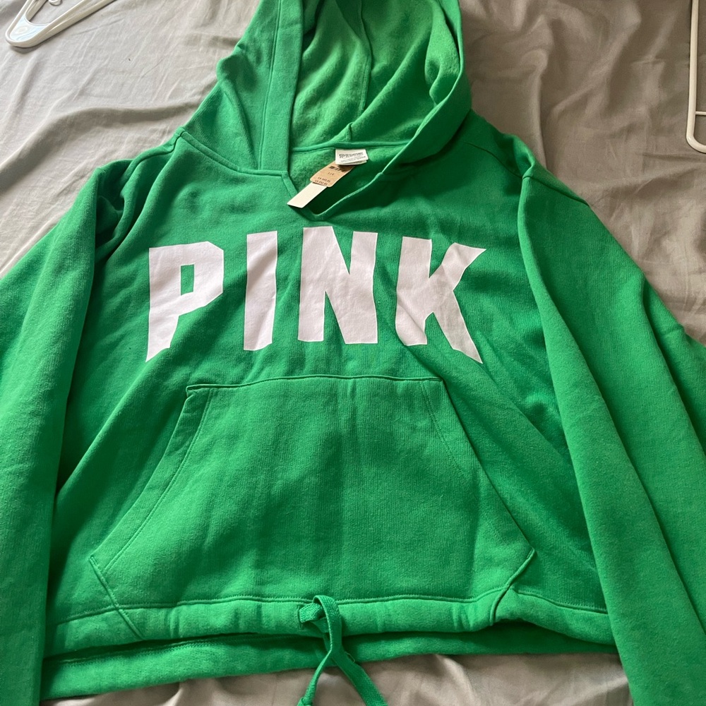 PINK Victoria's Secret Green Hoodie
